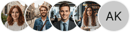 Multiple investor profile avatars on Choice Ledgix trading review block